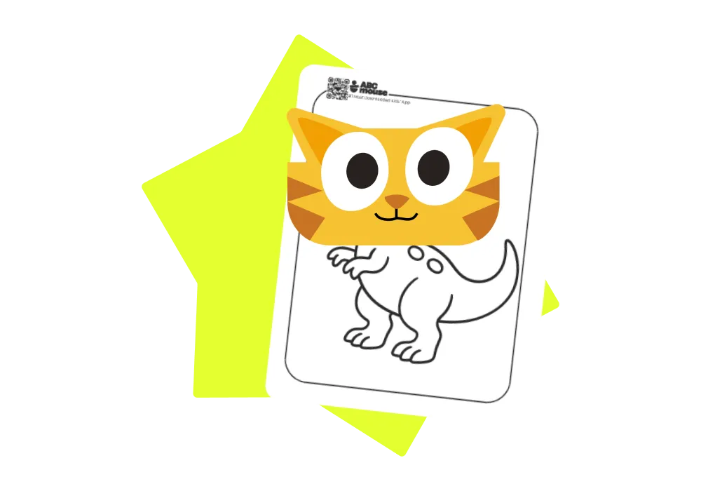 Ilustración educativa de Meowkids con actividades preescolares